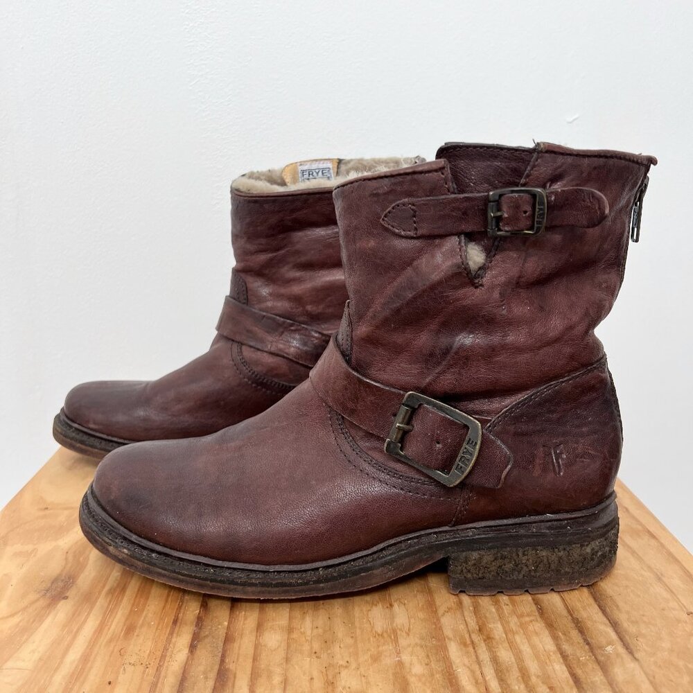 Frye Women's Brown Leather Ankle Boots